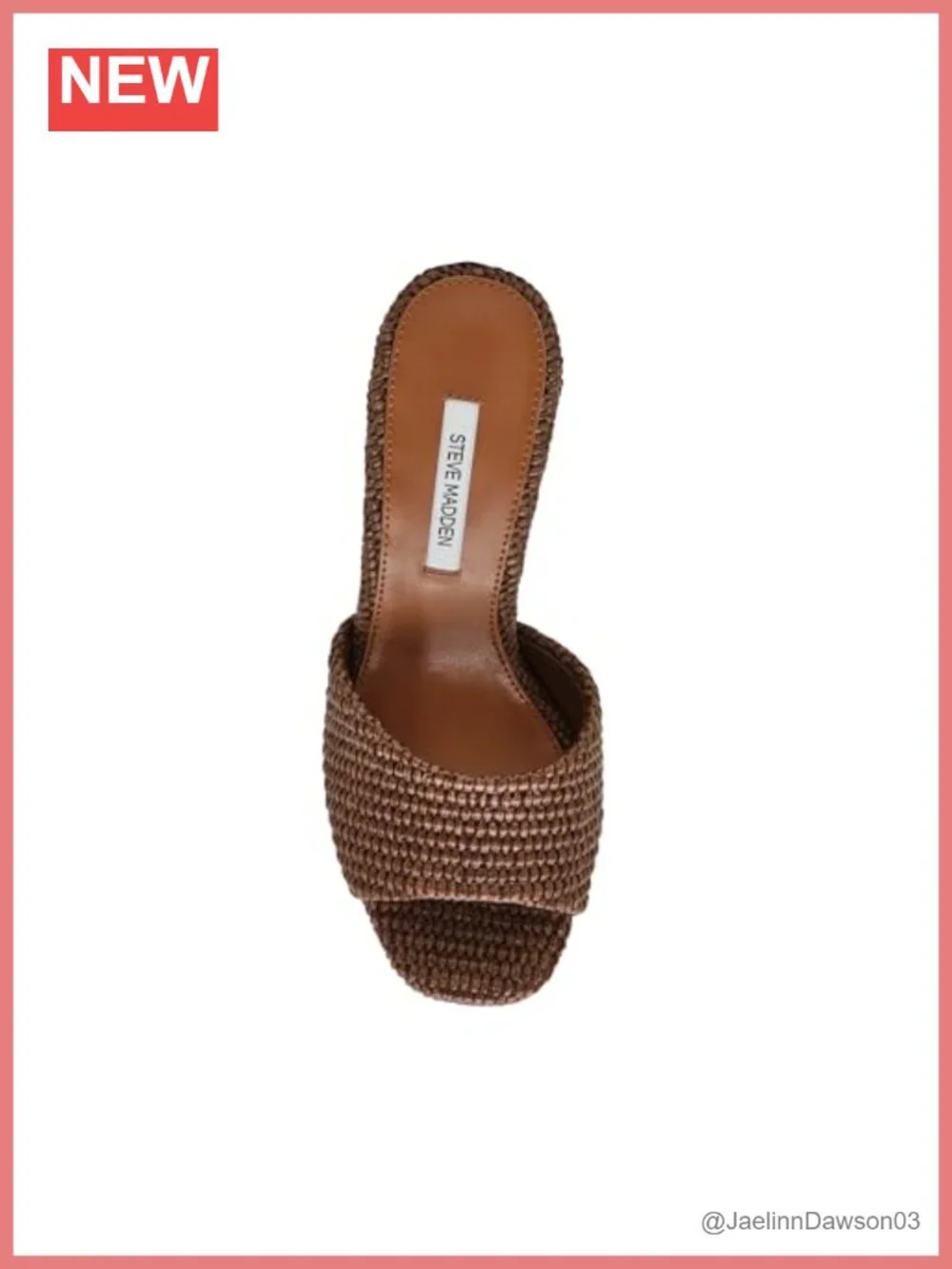 Steve Madden Joel Heeled Sandal - Brown Raffia Platform Block Heel Ankle Strap